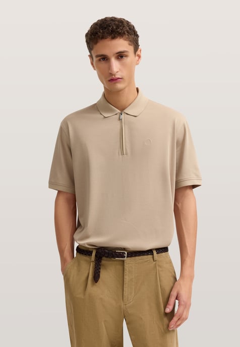 Bugatti Herren Poloshirt met korte ritssluiting - Image 1