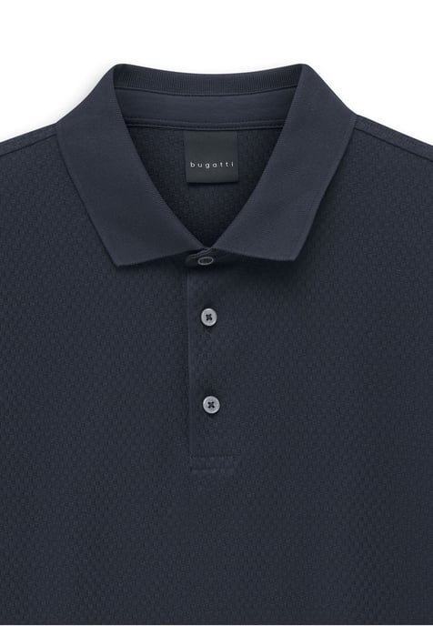 Bugatti Herren Poloshirt met katoenen structuur - Image 2