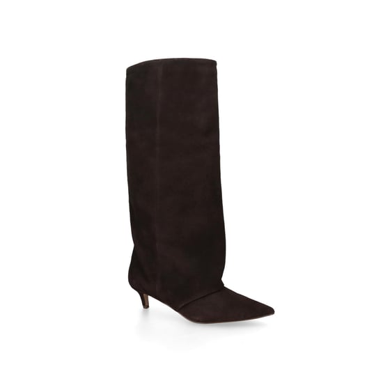 Suede Luca Dark Brown Suede Boots - Image 1