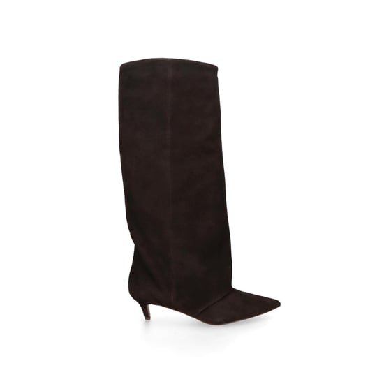 Suede Luca Dark Brown Suede Boots - Image 2