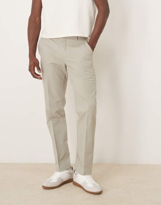 Selected Liam regular fit trouser in green - Image 2