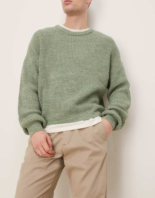 Abercrombie & Fitch baggy drawstring trousers in stone - Image 3