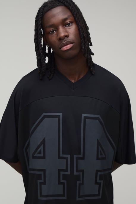 Oversized Boxy Mesh Batwing 44 Hockey Top and Short Set - Image 3
