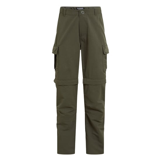 Craghoppers Childrens/Kids Nosilife Convertible Hiking Trousers (Woodland Green) - Image 1