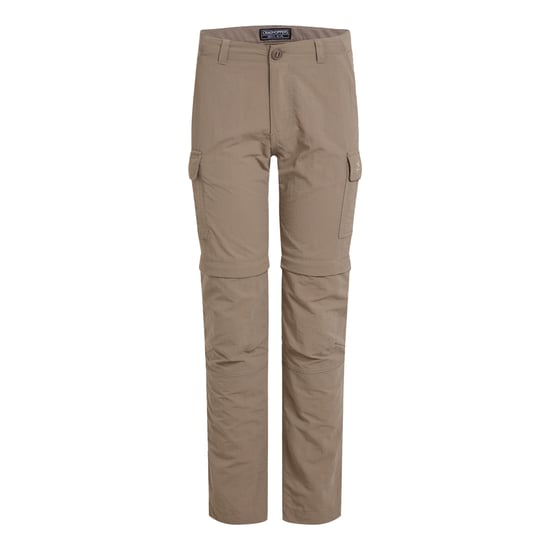 Craghoppers Childrens/Kids Nosilife Convertible Hiking Trousers (Pebble) - Image 1