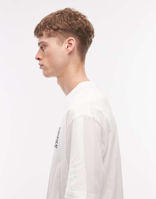 Timberland oversized berg geo-print t-shirt i svart - Image 4