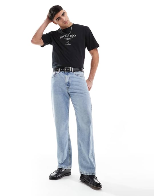 ONLY & SONS oversized t-shirt med rodeo ryggtryck i svart - Image 3