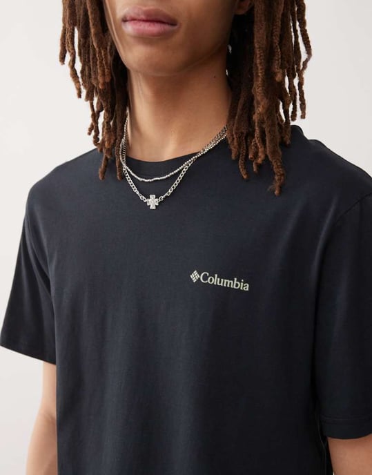 Columbia Cavalry Trail grafisk t-shirt i svart - Image 3