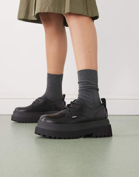 Buffalo snörskor i chunky-design i svart - Image 1