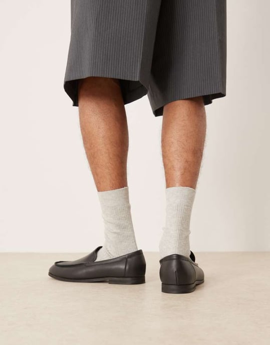 ASOS DESIGN loafers in black - Image 4