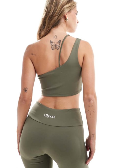 Ellesse Virbha crop top i khaki - Image 4