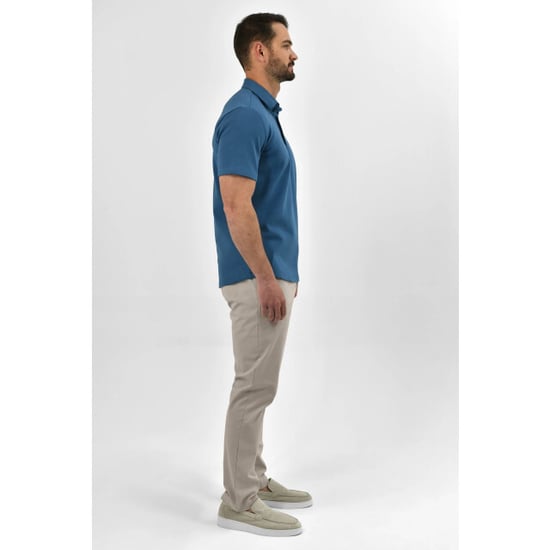 Vercate Strijkvrij poloshirt royal blue - Image 4