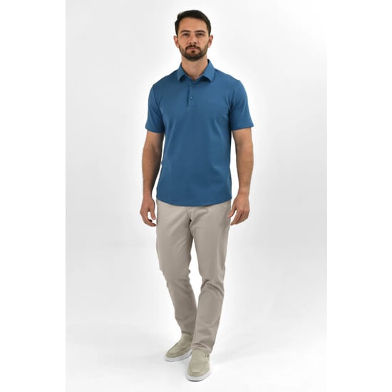 Vercate Strijkvrij poloshirt royal blue - Image 5