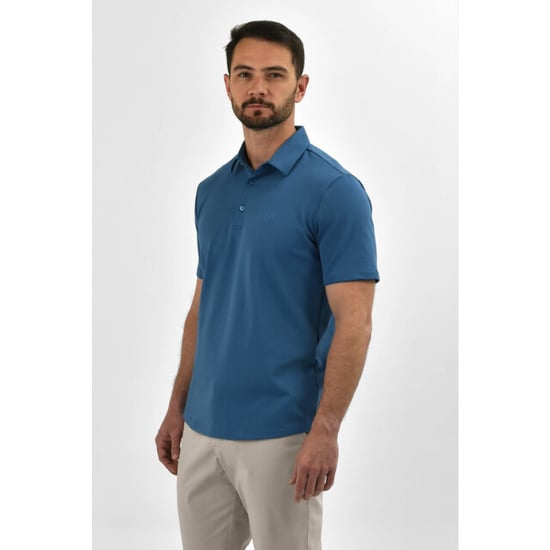 Vercate Strijkvrij poloshirt royal blue - Image 6