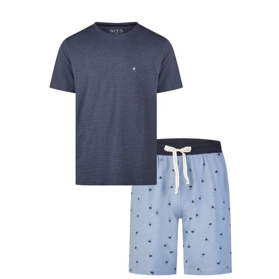 Phil & Co Heren shortama korte pyjama set geprint - Image 1