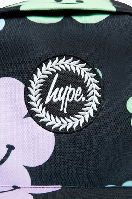 Hype Iconic Girl's Black Happy Flower Backpack - Image 5