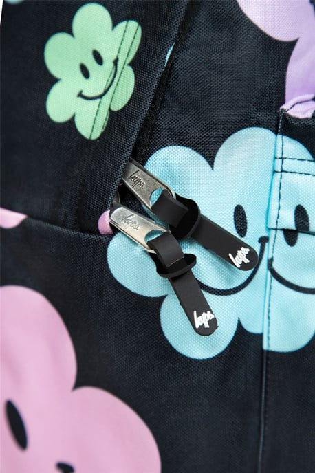 Hype Iconic Girl's Black Happy Flower Backpack - Image 6