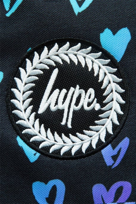 Hype Iconic Girl's Black Scribble Hearts Backpack - Image 6