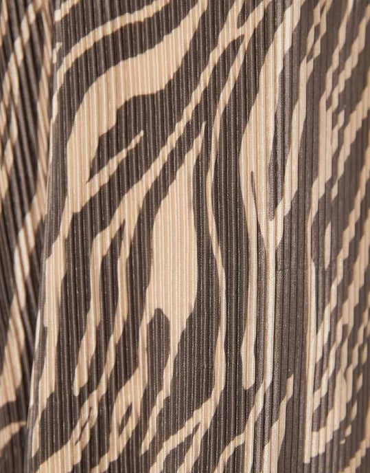 JDY plisse trousers in zebra print - Image 2