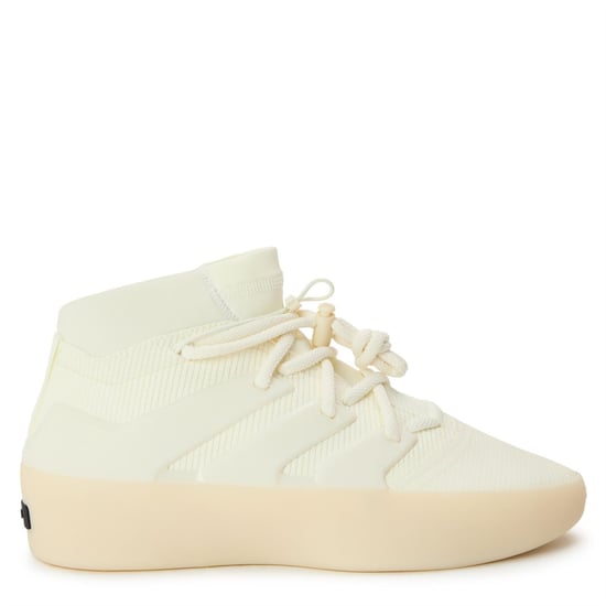 Men's adidas Basketball Trainers in Cream White - Image 1