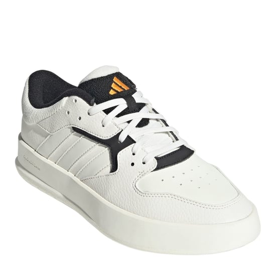 Men's adidas Court 24 Shoes in White/Orange - Image 3
