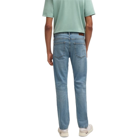 Men's Boss Delaware Slim Fit Jeans, Modern Silhouette in Bright Blue 430 - Image 2