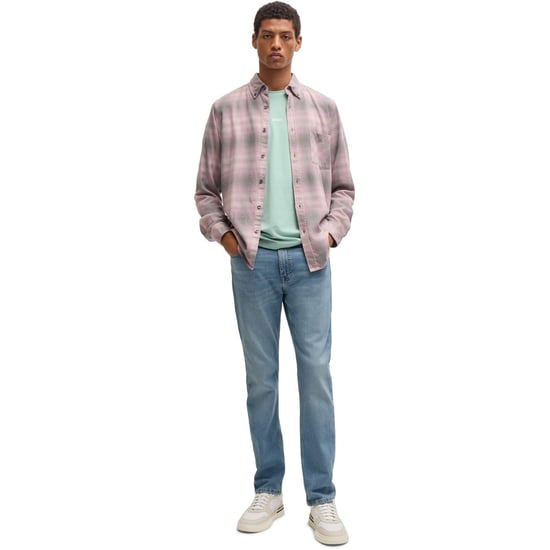 Men's Boss Delaware Slim Fit Jeans, Modern Silhouette in Bright Blue 430 - Image 3