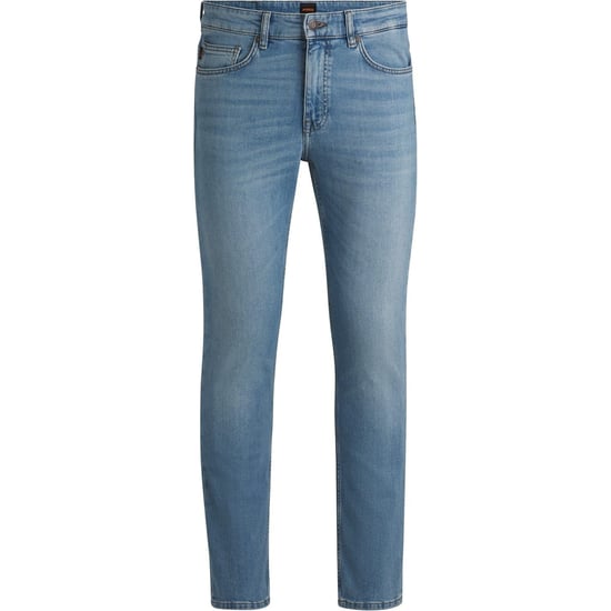 Men's Boss Delaware Slim Fit Jeans, Modern Silhouette in Bright Blue 430 - Image 5