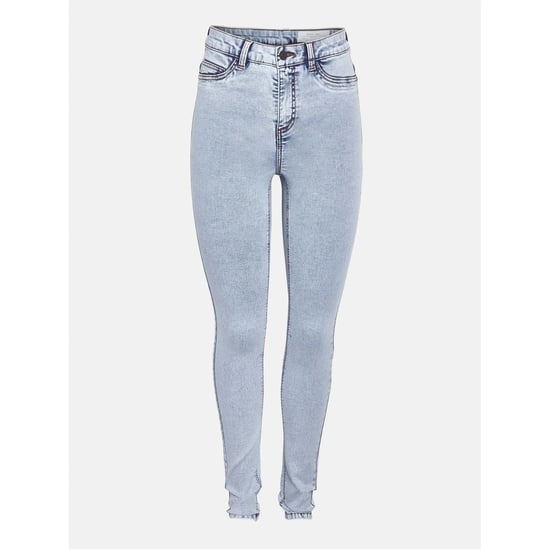 Women's Noisy May Five Pocket Skinny Jeans in Lt Blue Denim - Image 1