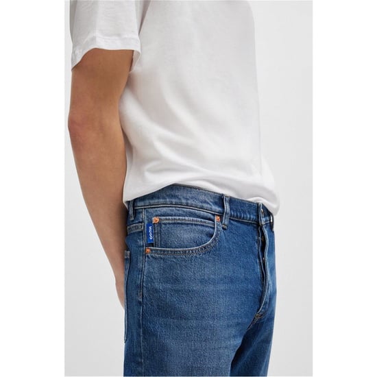 Men's Hugo Jeans in Navy 419 - Image 4
