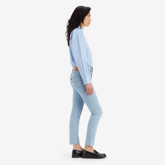 Women's Levis High Rise Straight Leg Jeans in Soho Azure Mood - Image 4