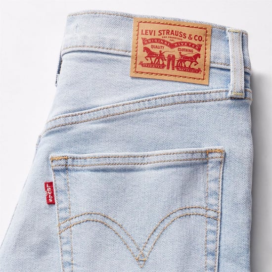 Women's Levis Ribcage High Rise Straight Leg Jeans in All Alone - Image 4