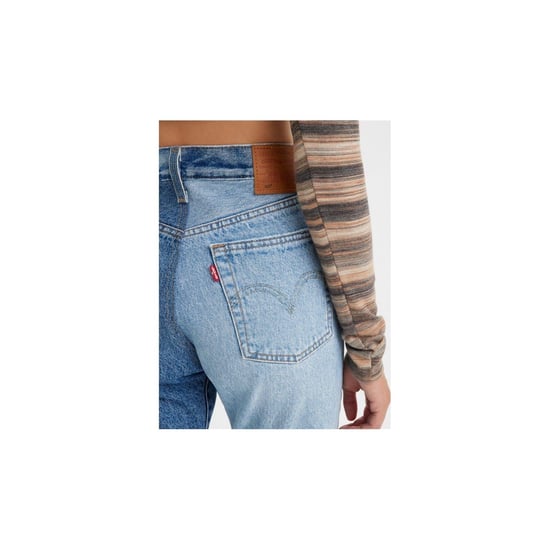 Women's Levis 501 Original Two Tone Jeans in Two Tone Indigo - Image 2