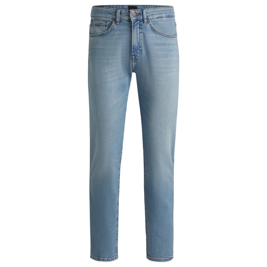 Men's Boss Five Pocket Design Regular Fit Jeans in Bright Blue - Image 5
