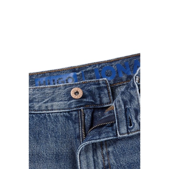 Men's Hugo Navy Jeans in Navy 416 - Image 2