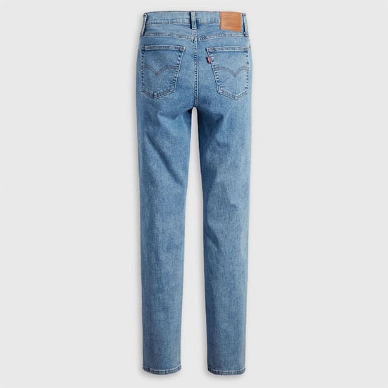 Women's Levis High Rise Straight Leg Jeans in Middle Course - Image 2