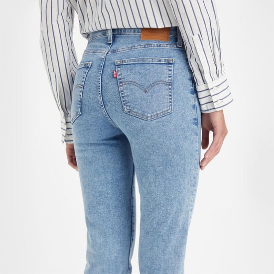 Women's Levis High Rise Straight Leg Jeans in Middle Course - Image 5