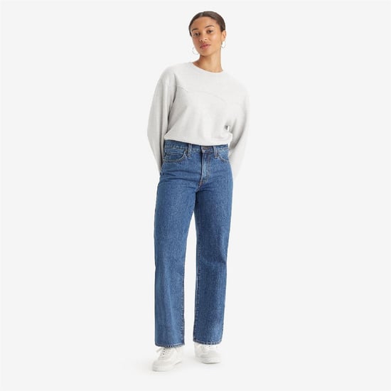 Women's Levis Baggy High Rise Five Pocket Jeans in Mastermind - Image 2