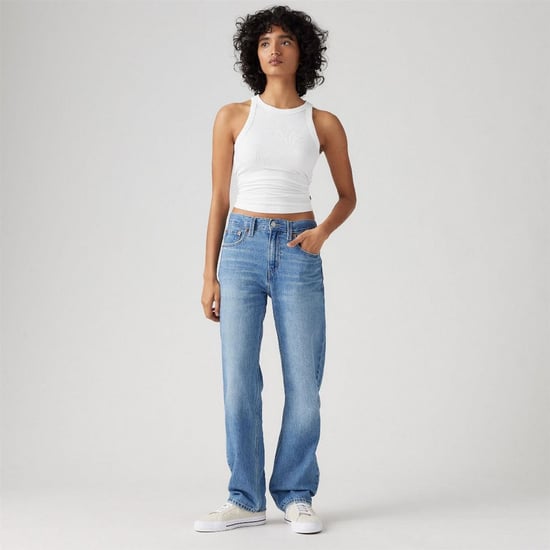 Women's Levis Low Pro Low Rise Straight Leg Jeans in Rough Diamond - Image 3