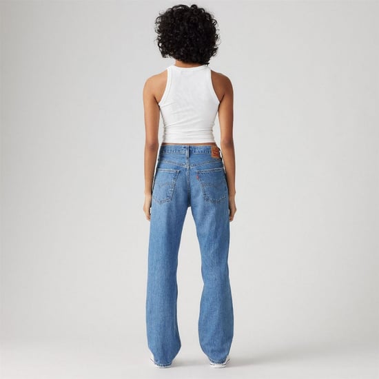 Women's Levis Low Pro Low Rise Straight Leg Jeans in Rough Diamond - Image 4
