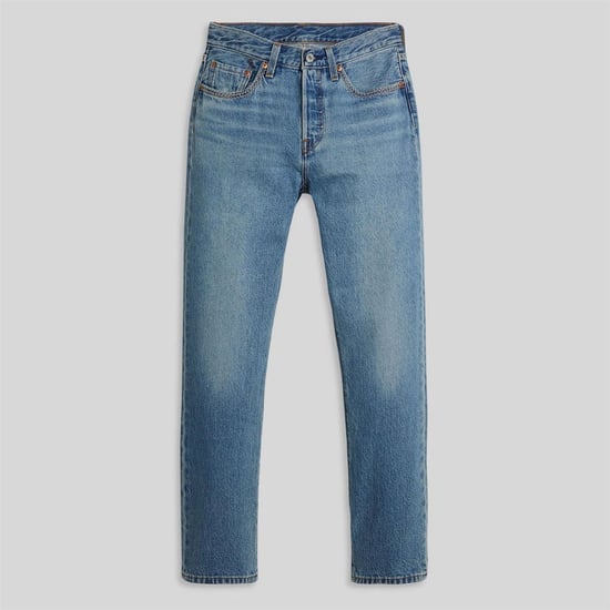 Women's Levis 501 Straight Leg Five Pocket Jeans in Switch Stitch - Image 1