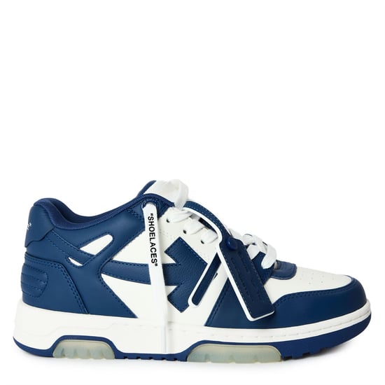 Women's Off White Out Of Office Trainers, Signature Arrows Sneakers in Royal Blue - Image 1
