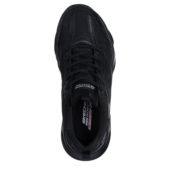 Women's Skechers Bobsbamina2 Casual Low Top Trainers in Black/Black - Image 5