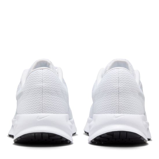 Women's Nike Run Defy Low Top Graphic Print Sneakers in White/Pltnm-Blk - Image 5