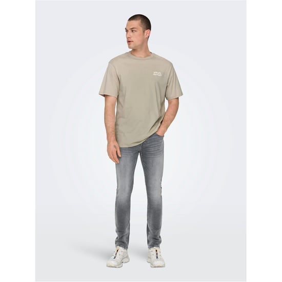 Men's Only Five Pocket Design Slim Fit Jeans in MGrey Denim - Image 1