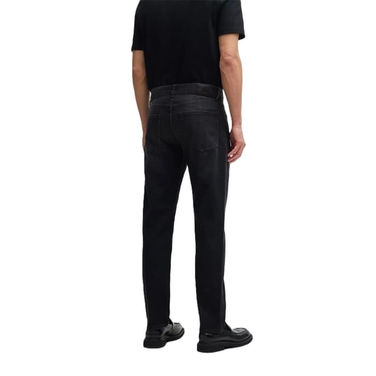 Men's Boss Mid Rise Slim Fit Five Pocket Jeans in Charcoal - Image 2