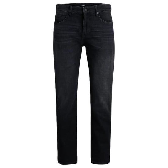Men's Boss Mid Rise Slim Fit Five Pocket Jeans in Charcoal - Image 4