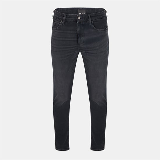Men's Boss Delano Slim Fit Five Pocket Jeans in Black - Image 1
