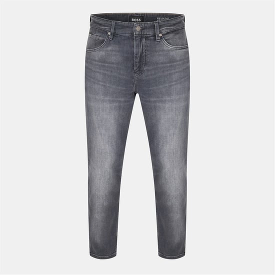 Men's Boss Five Pocket Design Slim Fit Jeans in Black - Image 1