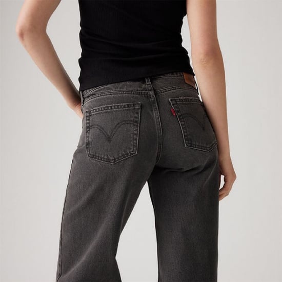 Women's Levis Low Rise Wide Leg Jeans in Wish Me Luck - Image 4